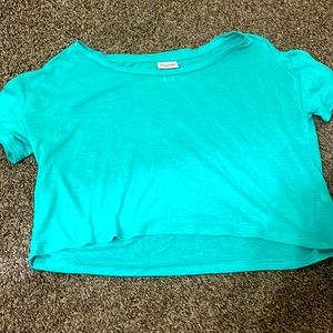 Teal Crop Top